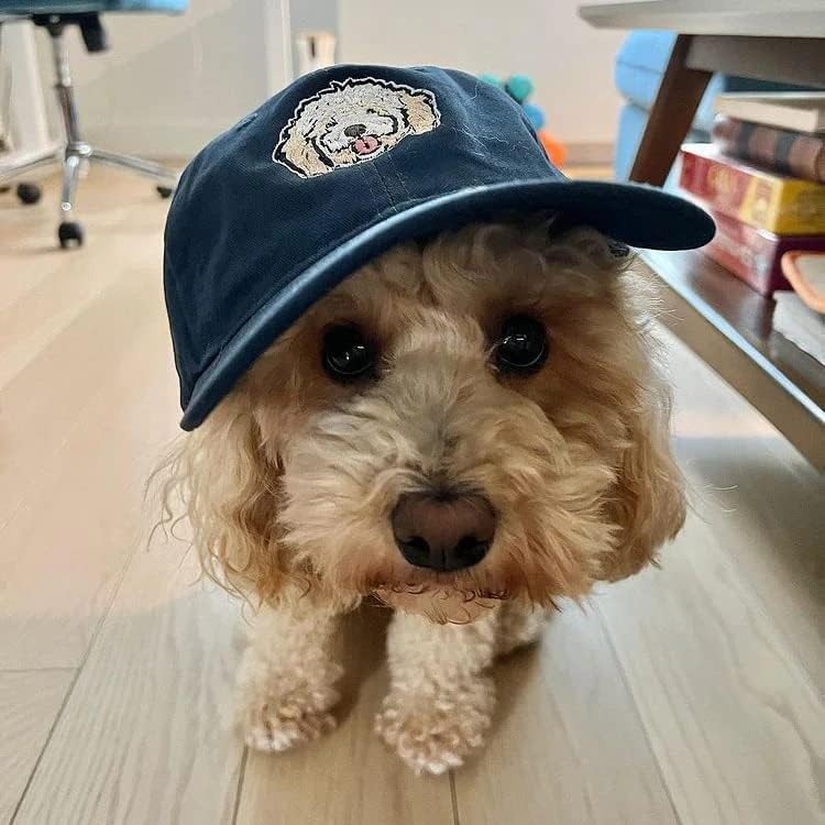 מותאם אישית כלב אמא אבא רקום כובע, אישית לחיות מחמד דיוקן כובע מחיית המחמד שלך תמונה, מותאם אישית