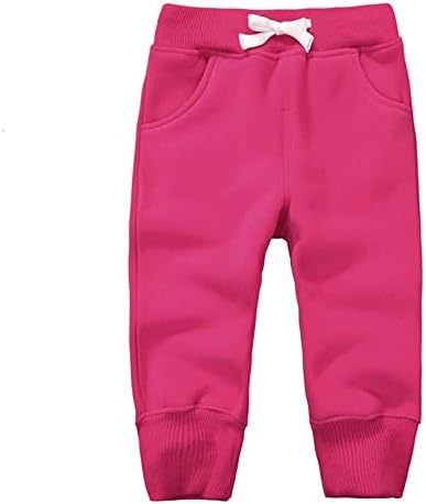Deley Unisex ילדים מכנסי כותנה מכנסי חורף מכנסיים תחתונים לתינוקות מכנסי טרנינג 1-5 שנים