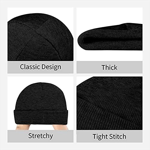 לוגו לסרוג כפת חורף כובע עבור גברים ונשים חם נמתח באזיקים לסרוג גולגולת כובע