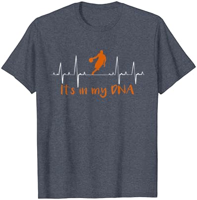 שחקן כדורסל כדורסלר ספורט ספורט לבביים בחולצת ה- DNA שלי