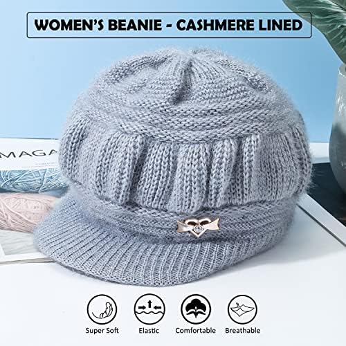 כובע חורפי של נשים דנמי, כובע כפה של נשים מרופדות, כובע אוזניים חמים בגיל העמידה לנשים לנשים