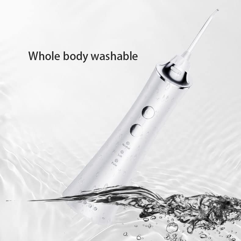 Fedrui 3 מצבים נטענים חוט עמיד למים, חוט מים מנקה שיניים עם פונקציית זיכרון ומחוון LED, חילוט מים הוכיח