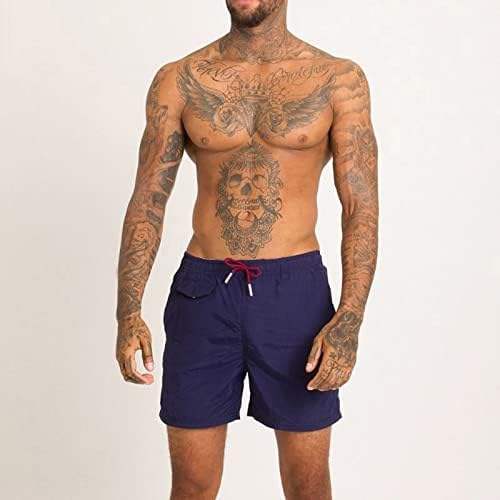 מכנסי לוח חוף בצבע אחיד לגברים בקיץ בגדי ים מגניבים בגדי ים בגדי ים גלישה עם כיסים עם כיסים