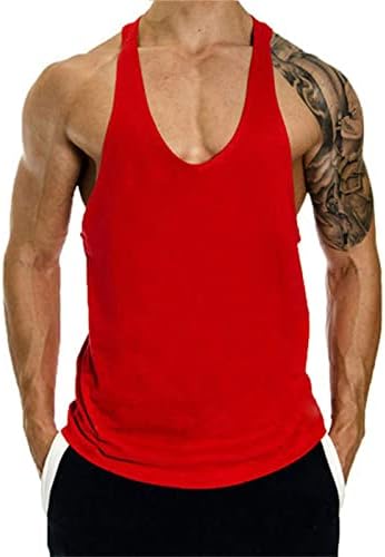 גברים של כושר גופייה פיתוח גוף שרירים לחתוך שרוולים חולצה קל משקל אימון אתלטי וסטים טי