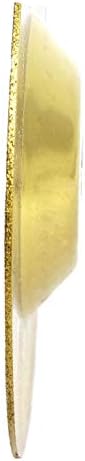 X-DREE 100 ממ 4 דיא. אריחי זכוכית אריחי זכוכית כוס יהלום ליטוש טוחן דיסק גלגל טון זהב (100 ממ 4 ''