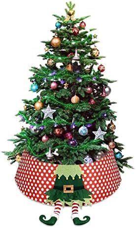 Yytcsjz צווארון קופסאות עץ חג המולד, עץ חג המולד צווארון שדון, בסיס עמידה של מסיבת חג עמידה, למסיבת חג המולד