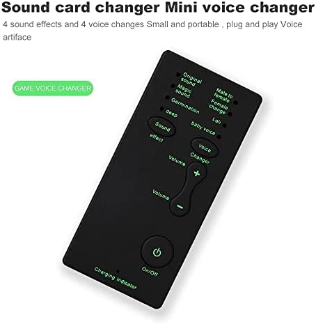 מיני קול כרטיס נייד אפקטים קוליים מכונה קול מחליף מכשיר אודיו כרטיס עבור הזרמה באינטרנט לפטפט שירה