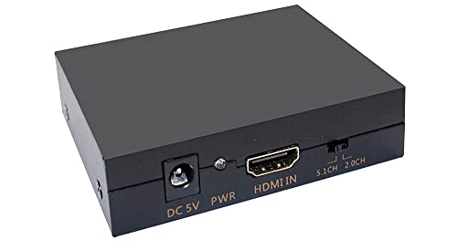 HDMI ל- DVI עם ממיר שמע דיגיטלי S/PDIF COAX ומתאם סטריאו אנלוגי