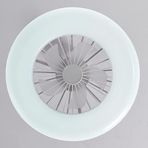 מאוורר תקרה סגור של פאקפן עם אורות לבן פרופיל נמוך אור נמוך נורית LED עמעום שלט רחוק עמעום 3 מהירות רוח