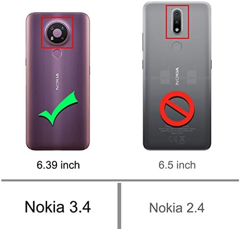 אוסופטר עבור נוקיה 3.4 מקרים ספיחת הלם גמישה מכסה טלפון סלולרי מגן על גומי עבור נוקיה 3.4