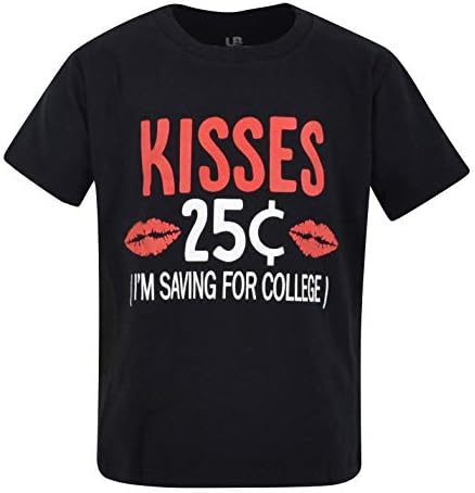 ייחודי תינוק בני 25 סנט נשיקות האהבה יום חולצה