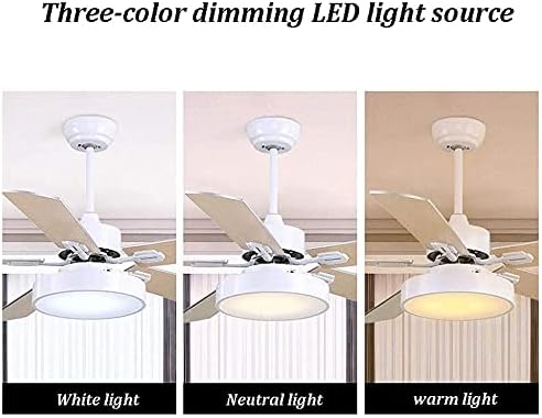 מאוורר תקרה של ניאוצי עם אורות, מאוורר תקרה לבן מודרני LED מודרני LED מעץ מאוורר תקרה מאוורר תקרה מנורה לסלון