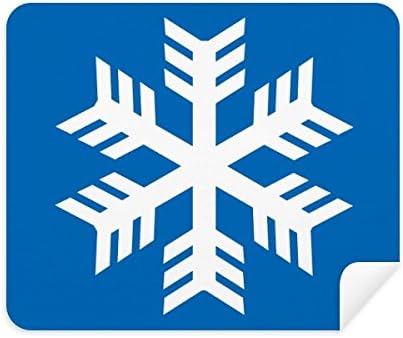 כחול פתית שלג חורף ספורט מתאר ניקוי בד מסך מנקה 2 יחידות זמש בד