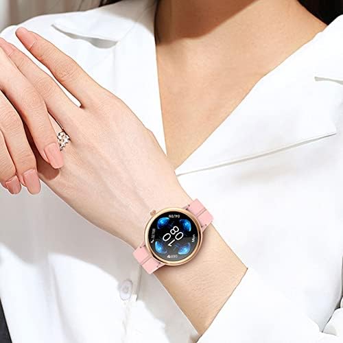 שעון חכם של BZDZMQM לאייפון אנדרואיד, מסך מגע HD Smartwatch לנשים, IP68 שעון כושר סופר אטום למים מובנה 21 מצבי