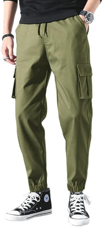 מכנסיים מטען רצים מזדמנים גברים אופנה מכנסי טרנינג ספורט לגברים אימון מכנסיים ארוכים