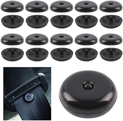 10 ערכות ערכת פקק חגורת בטיחות בכושר אוניברסלי, כפתור חגורת הבטיחות של הצמד עצירה כפתור פקק אבזם מפלסטיק