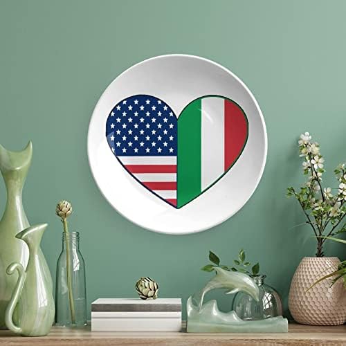אהבה להיות צלחות דקורטיביות קרמיות איטלקיות-אמריקא