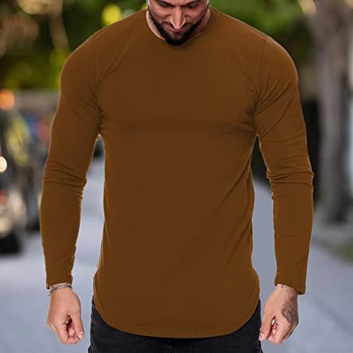 חולצות טריקו של שרוול ארוך של XXBR, צמרות צוואר צוואר צמרות טיול סתיו גלישת חצי גופיות ספורט