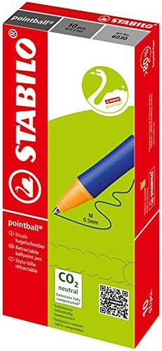 Ballpoint -stabilo Pointball Box Turquoise של 10