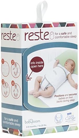שמיכת שינה בטוחה של ברזה שינה לבטיחות עריסה לילודים ותינוקות-שמיכה בטוחה, אנטי רולובר, לבנה