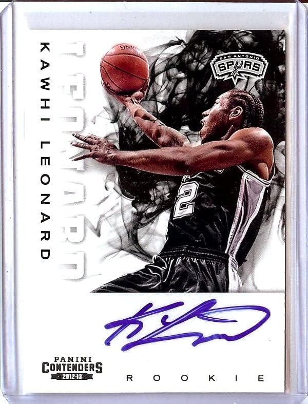 Kawhi Leonard 2012-13 מתמודדים פאניני טירון RC Auto Autographt Spurs 263