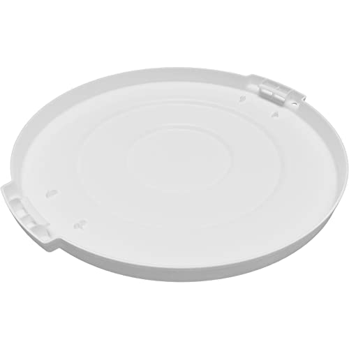 Carlisle FoodService מוצרים Bronco ™ White 10 ליטר פסולת עגולה סל אשפה מכסה - 84101102