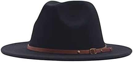 חגורת נשים אבזם צמר כובע פנמה תקליטונים פדורה קלאסי כובע רחב בייסבול כובעי גלי אבא כובע