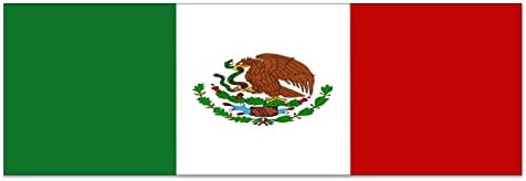 מדבקות חלון אחורי של HELVAK למשאיות, טנדר גב גוון גוון גרפיקה מדבקות ויניל מחוררות 66''X 22 '' איסוף דגל מקסיקו