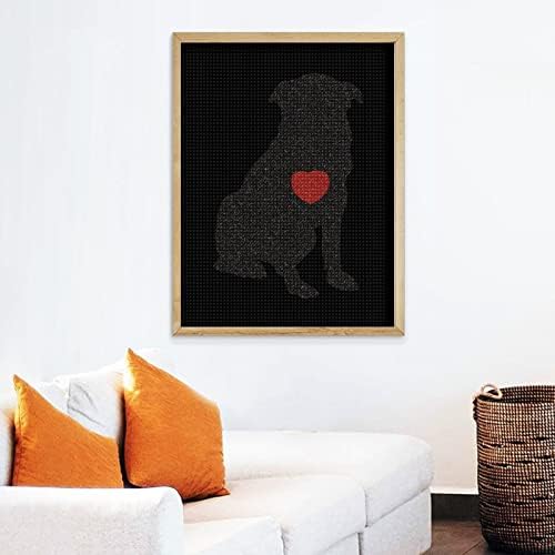 ערכת ציור ליהלום כלב תמונות אמנות תמונות DIY מקדחה מלאה אביזרים ביתיים מתנה למבוגרים לעיצוב קיר
