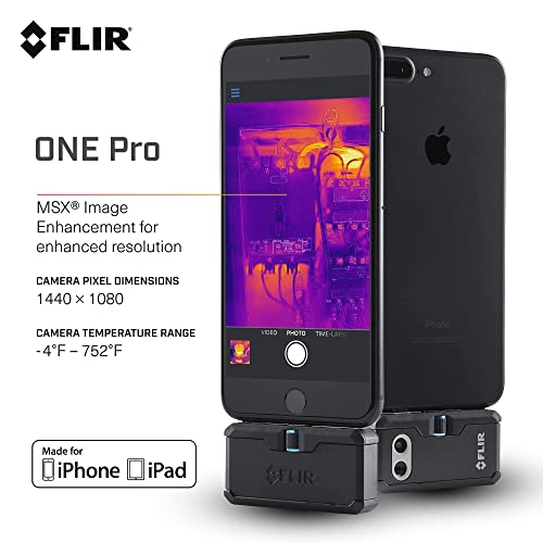 מצלמת הדמיה תרמית של Flir One Pro ו- One Pro - iOS - מצלמה תרמית של כיתה מקצועית לסמארטפונים - עם טכנולוגיית