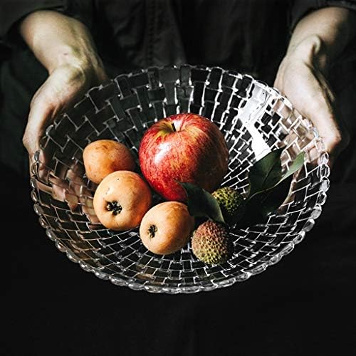 Ovast בסגנון אירופאי זכוכית קריסטל פירות פירות פירות צלחת פרי יצירתי חטיפים חטיפים מודרניים