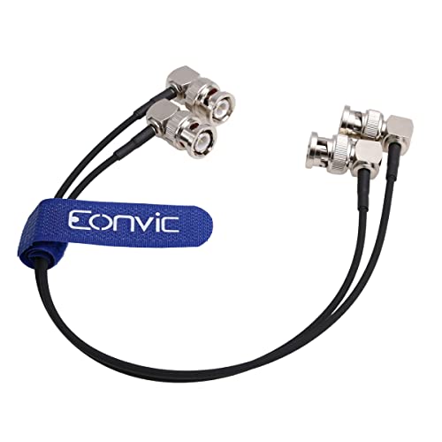 Eonvic גמיש HD SDI כבל זווית ימנית זווית BNC זכר עבור מעבורת Hyperdeck סחורה ו- BMCC BMPC מצלמות