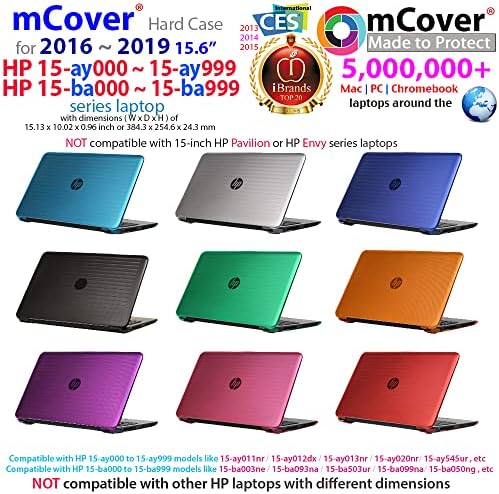 מקרה McOver תואם לשנת ~ 2019 15.6 HP 15 -AY000 15-BAXXX סדרת מחשב מחשב בלבד-שחור