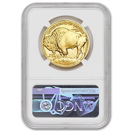 2022 1 גרם זהב בופלו MS-70 מאת Mint State Gold 50 $ Mint State NGC